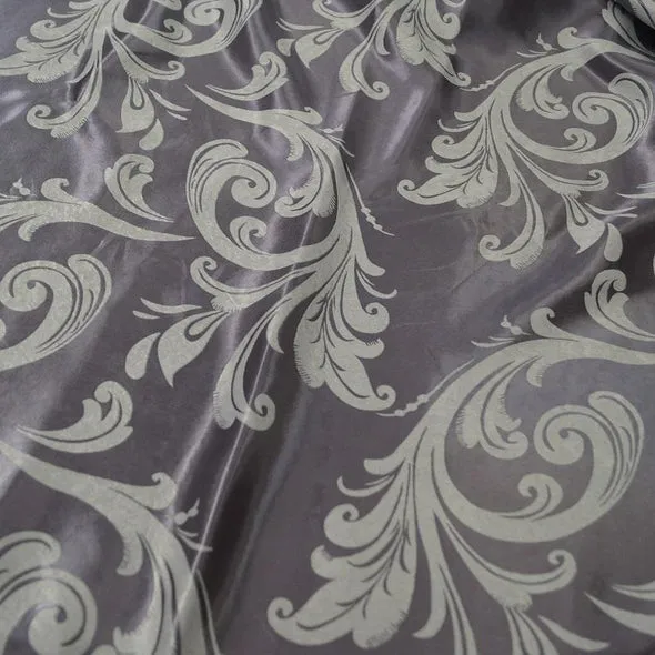 10pcs - Regal Jacquard (Reversible) Table Runner 14"x108" - Purple Grey
