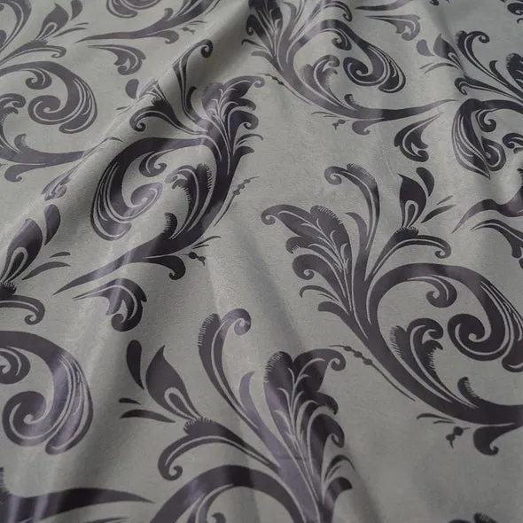 10pcs - Regal Jacquard (Reversible) Table Runner 14"x108" - Purple Grey