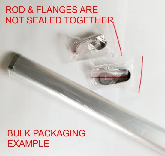 18 Inch Polished Chrome Oval Rod Kit