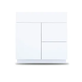 30 Inch Bathroom Cabinet Vanity Blanco Polished Left  Drawers