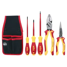 5 Piece Insulated Pliers and Cutters with SlimLine Screwdrivers Set