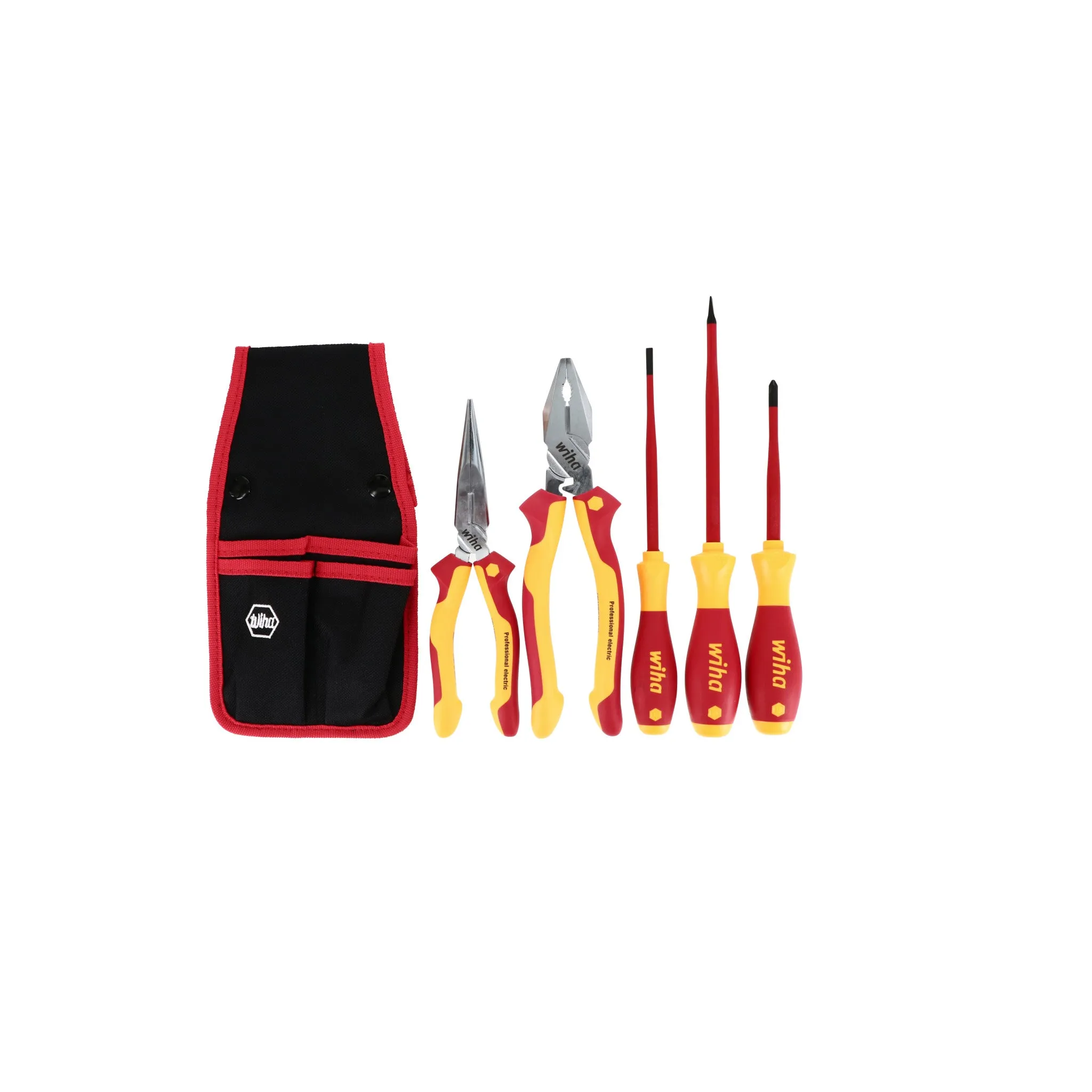 5 Piece Insulated Pliers and Cutters with SlimLine Screwdrivers Set