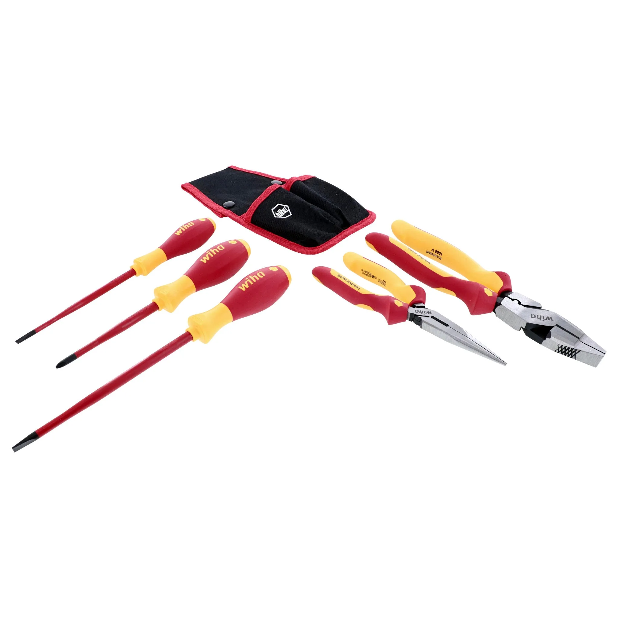 5 Piece Insulated Pliers and Cutters with SlimLine Screwdrivers Set
