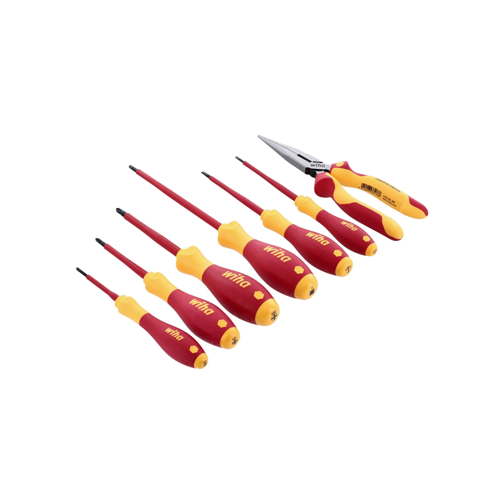 7 Piece Insulated SoftFinish Screwdriver and Long Nose Pliers Set