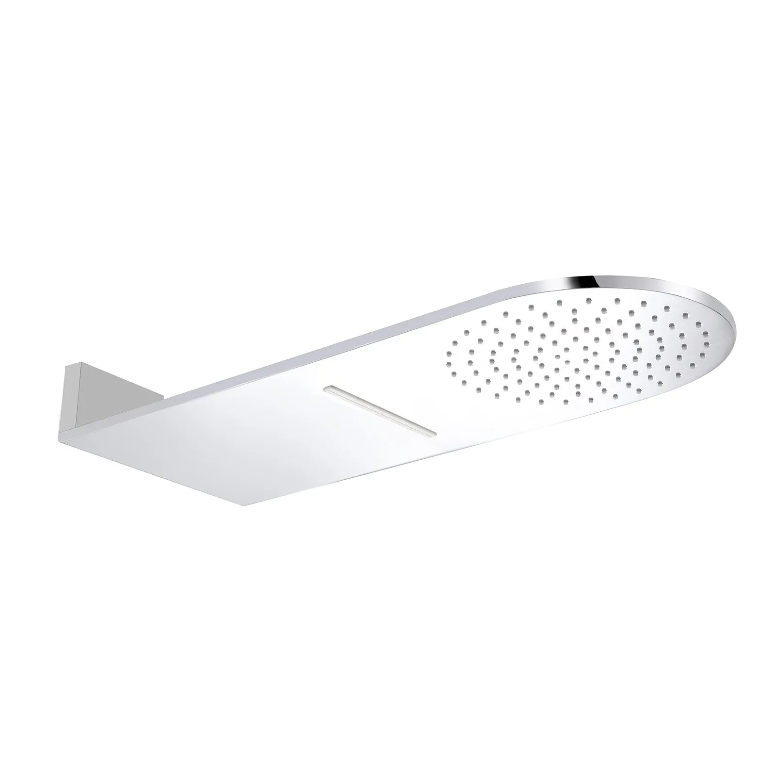 ALFI Brand RAIN10RW-PC Polished Chrome 10" Wall-Mounted Square Waterfall Rain Shower Head