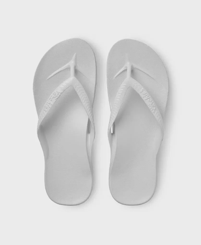 ARCHIES ARCH SUPPORT THONGS - WHITE