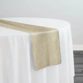Bella Crepe Table Runner in Bone