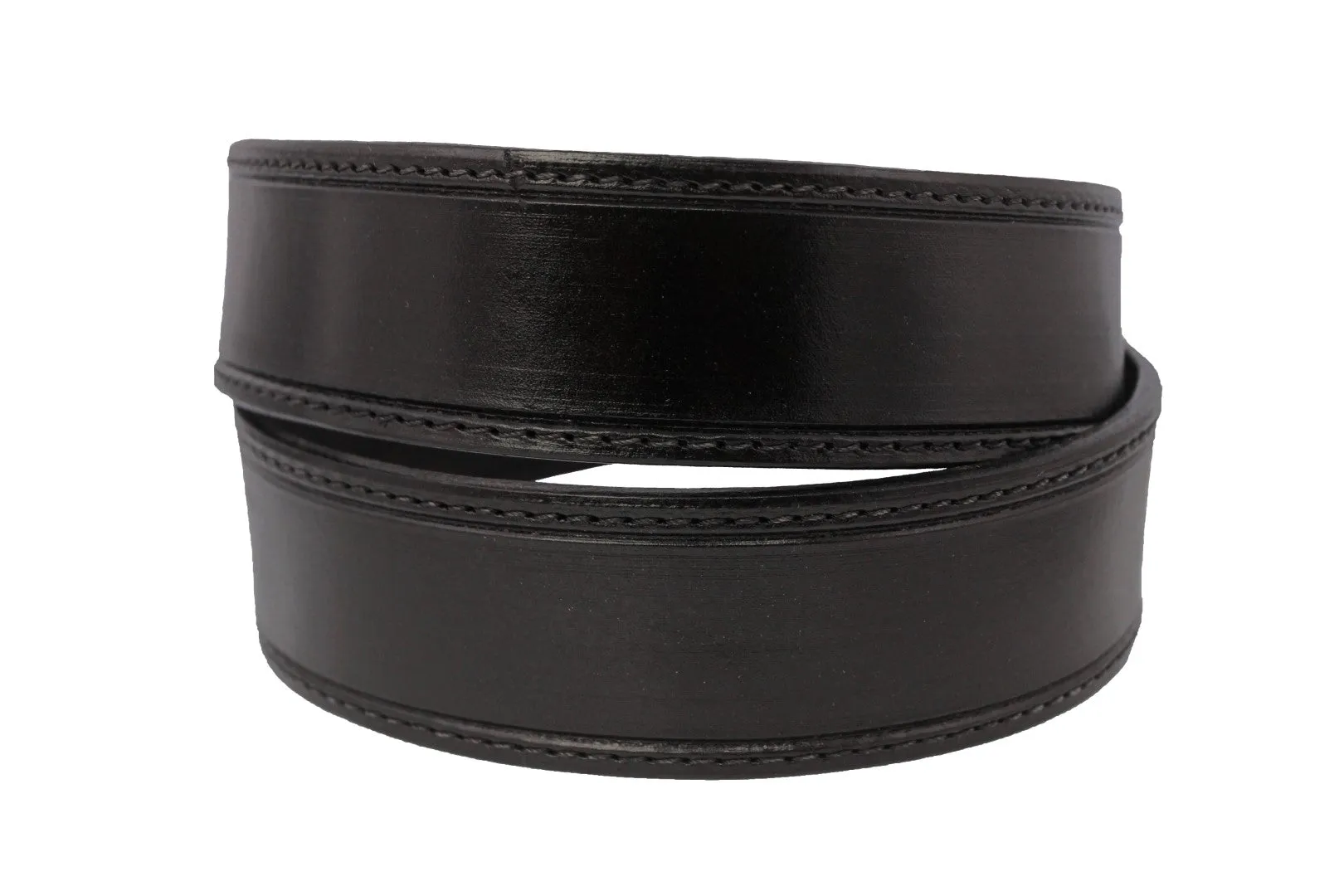 Black #485 Western Cowboy Belt Wide Leather - Removable Buckle