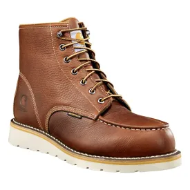 Carhartt Men's 6" Waterproof Steel Toe Moc Wedge Boots Medium/Wide ,  red
