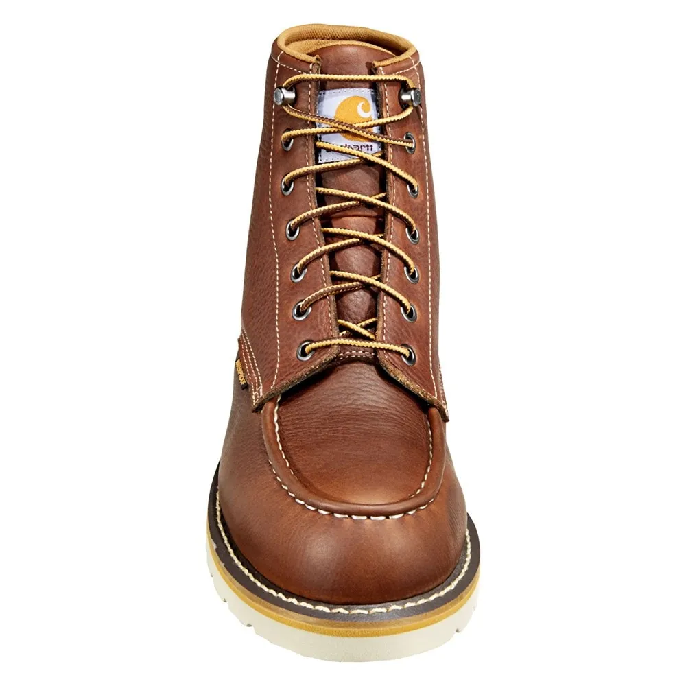 Carhartt Men's 6" Waterproof Steel Toe Moc Wedge Boots Medium/Wide ,  red