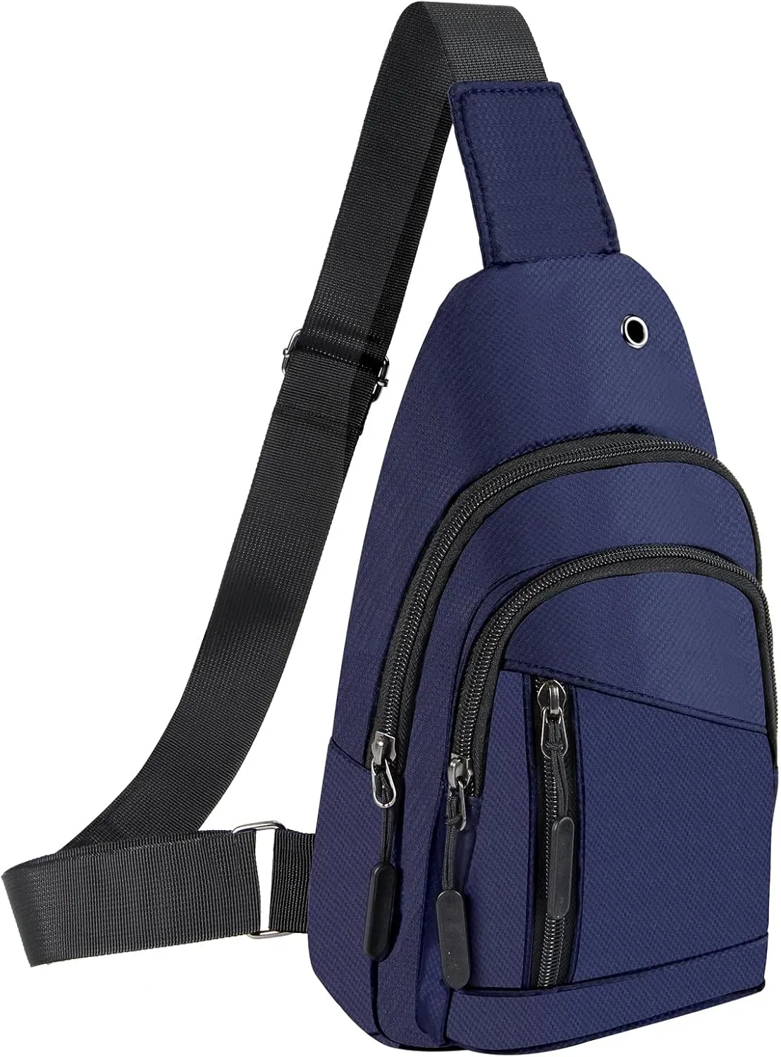 Crossbody Small Sling Bag for Women Men,Casual Lightweight Chest Pack Gym Athletic Backpack Multi Used Zipper Shoulder Daypack for Travel,Shopping,Hiking,Walking,Running,Biking,Blue