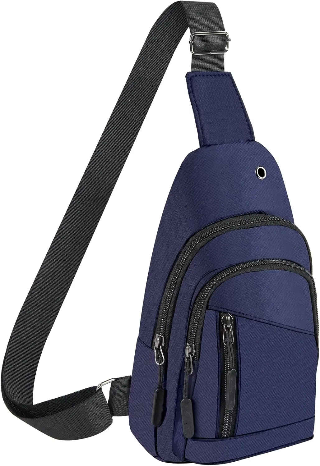 Crossbody Small Sling Bag for Women Men,Casual Lightweight Chest Pack Gym Athletic Backpack Multi Used Zipper Shoulder Daypack for Travel,Shopping,Hiking,Walking,Running,Biking,Blue