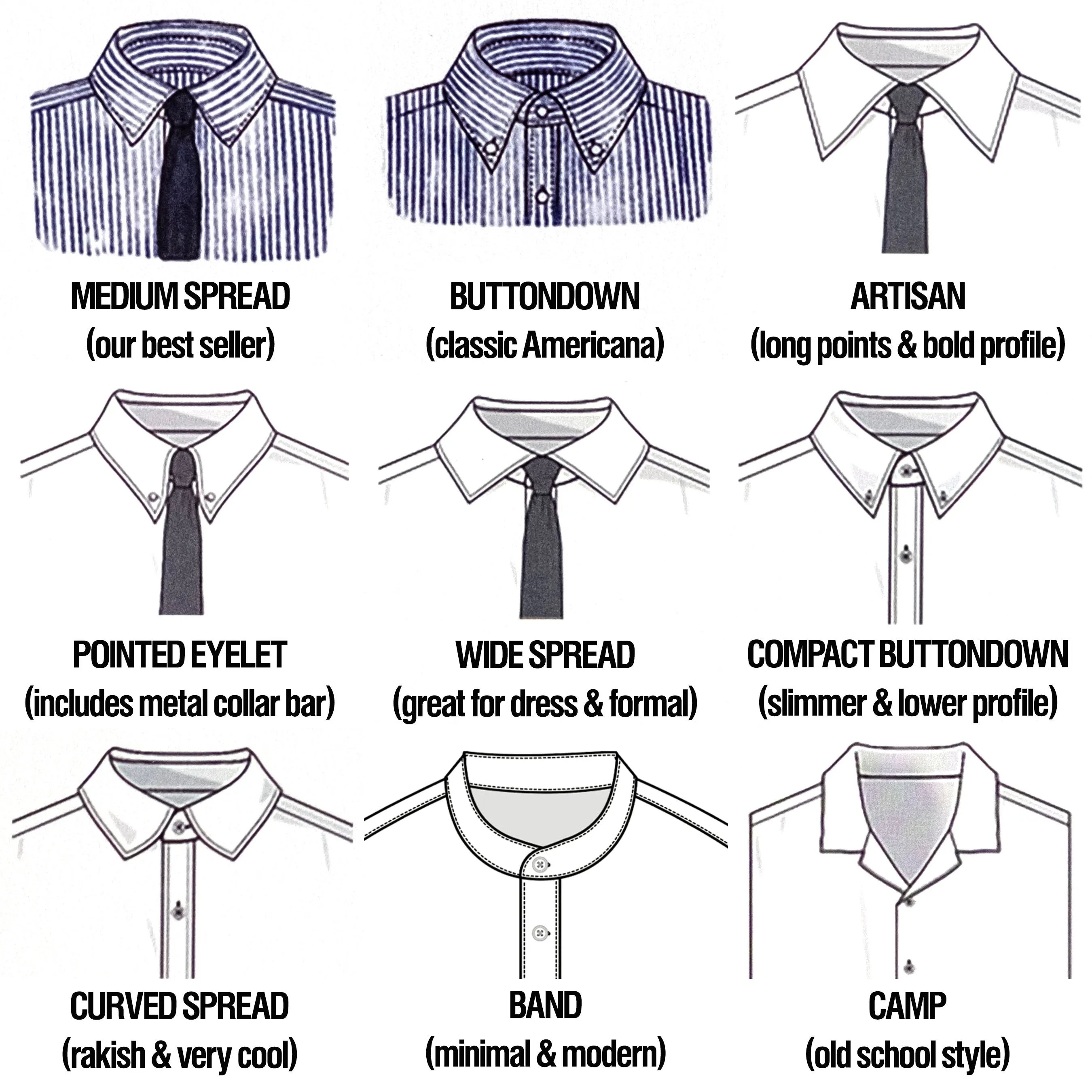 Custom Shirts Oxfords & Essential Solids