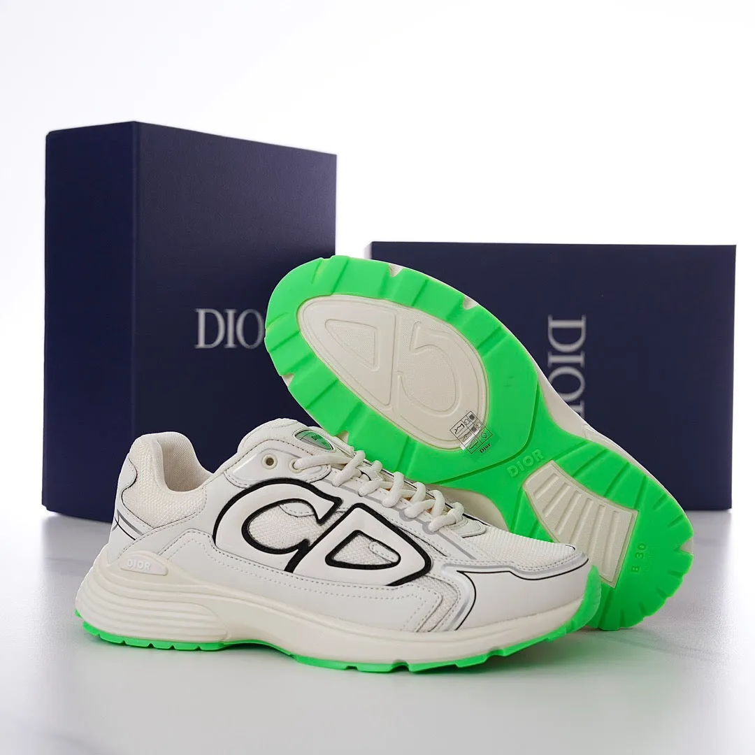 DOR B30  White Mesh and Technical Fabric Sneakers -114