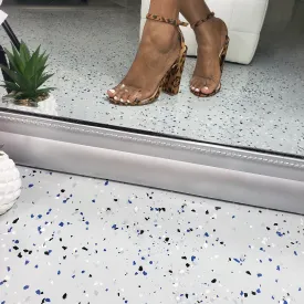 Ilyse~Leopard print block heel