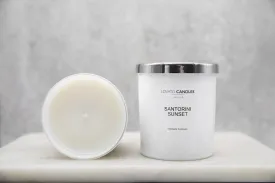 Luxury White Candle - Santorini Sunset