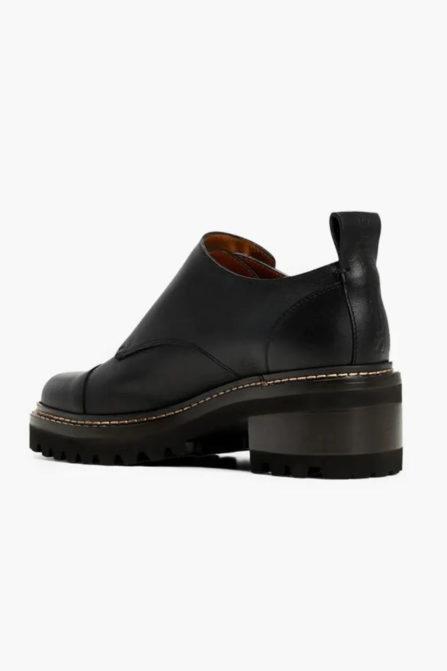 Mallory Heeled Brogues Black