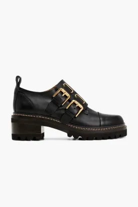 Mallory Heeled Brogues Black