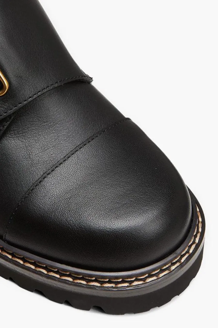 Mallory Heeled Brogues Black