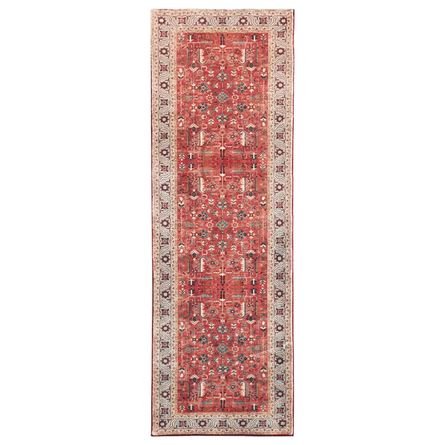 Manila Traditional Machine Washable Hall Runner Rug