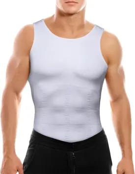 Mens Slimming Body Shaper Vest, Gynecomastia Compression Shirts, Tummy Control Undershirts