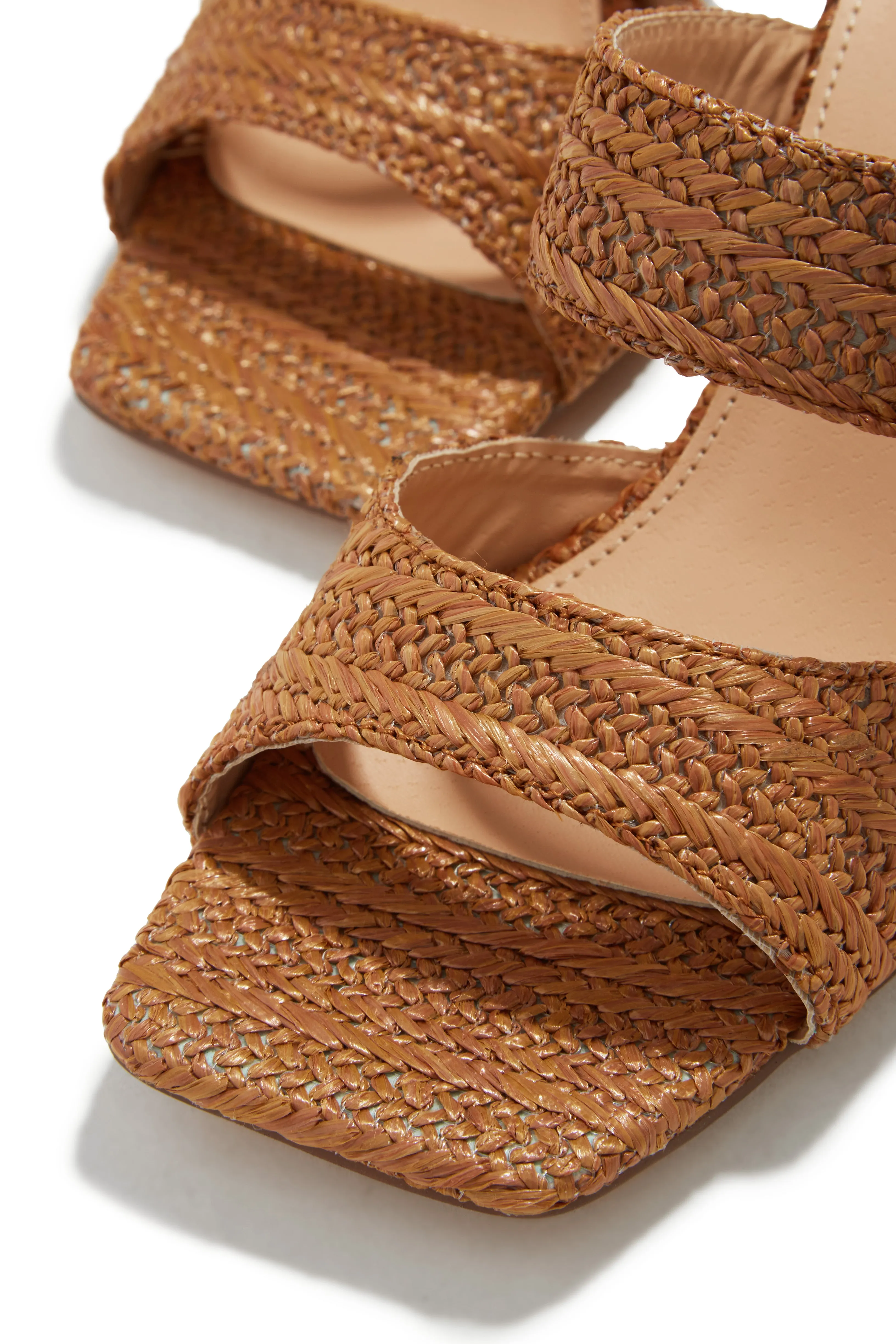 Naya Block Heel Mules - Tan
