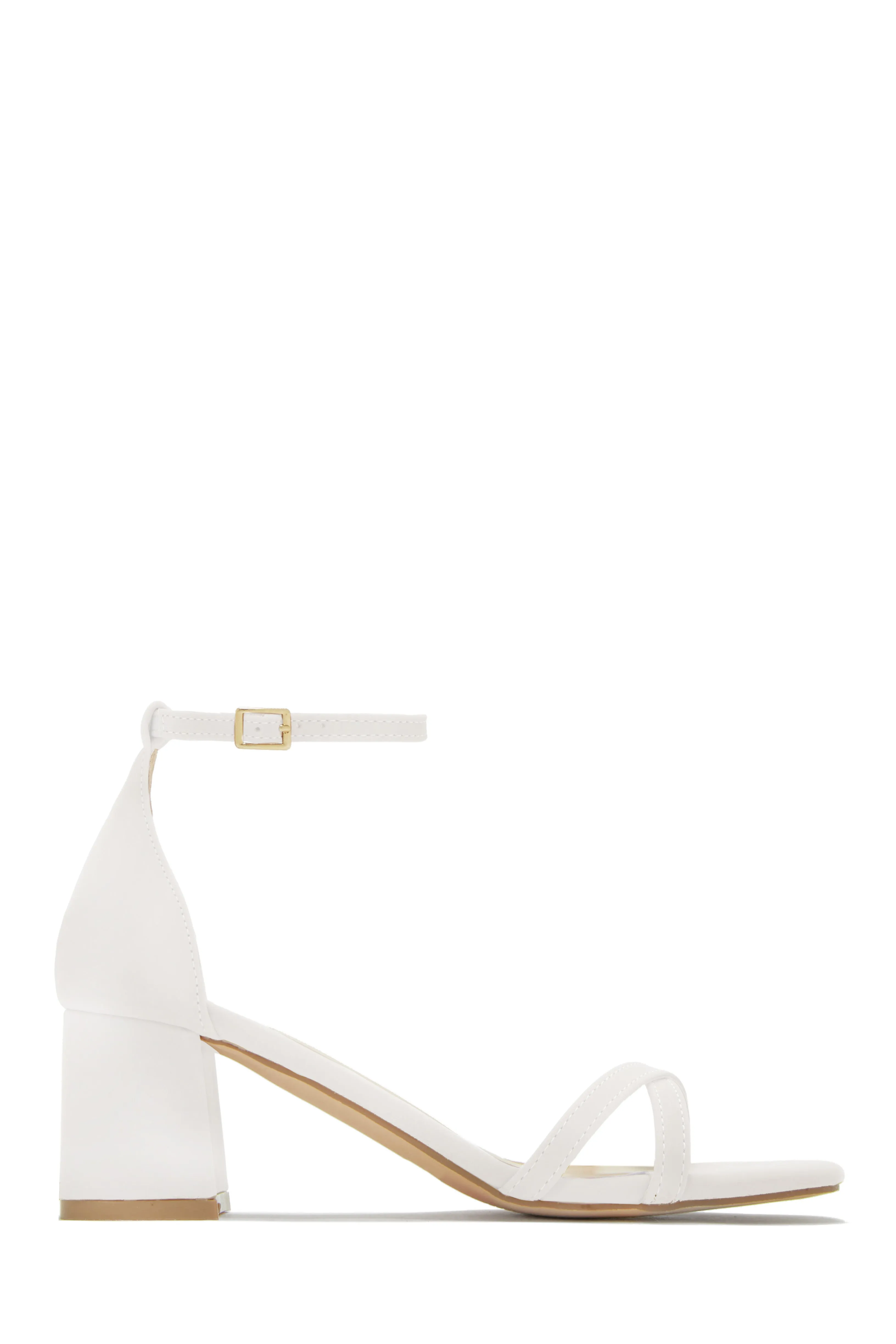 Rae Block Mid Heels - Nude
