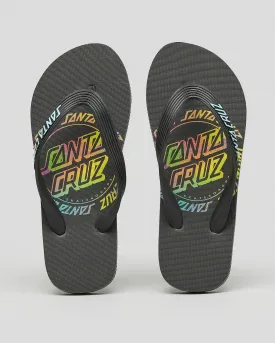 SANTA CRUZ Ringed Dot Youth Thong - Black