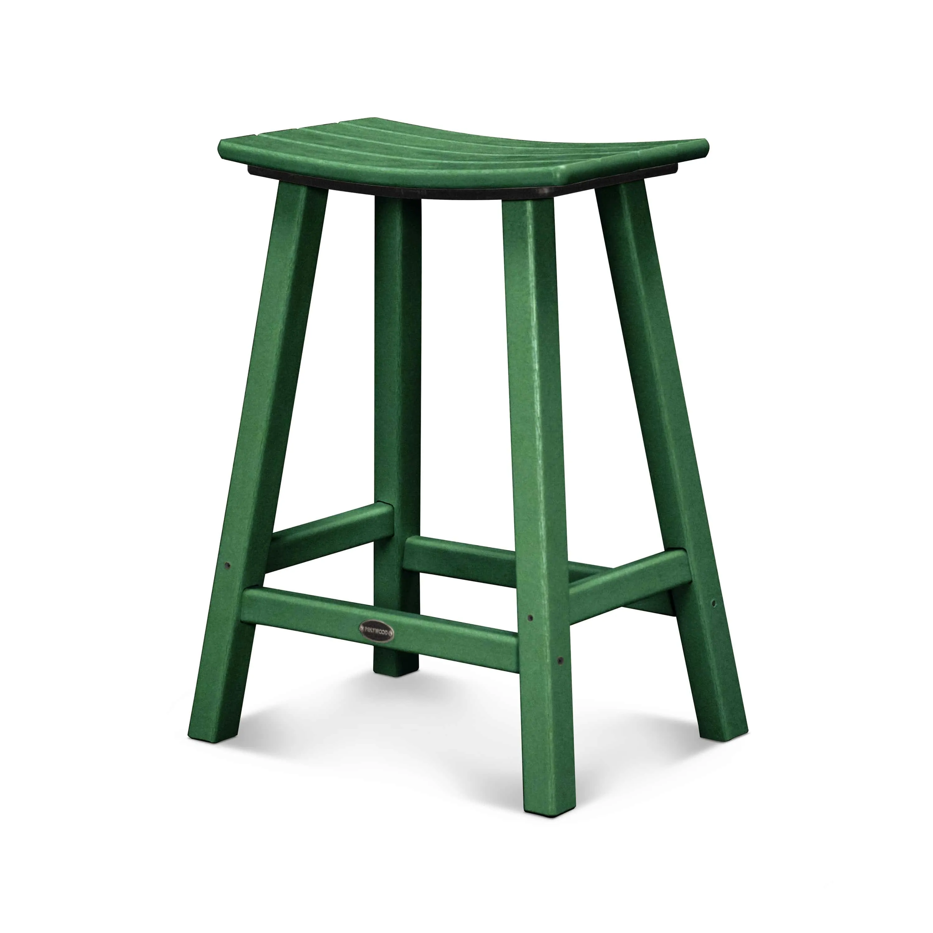 Traditional Saddle Counter Height Stool