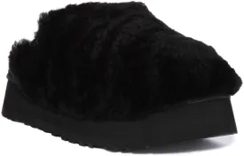 Ugg Australia Maxi Curly Platform In Black For Women