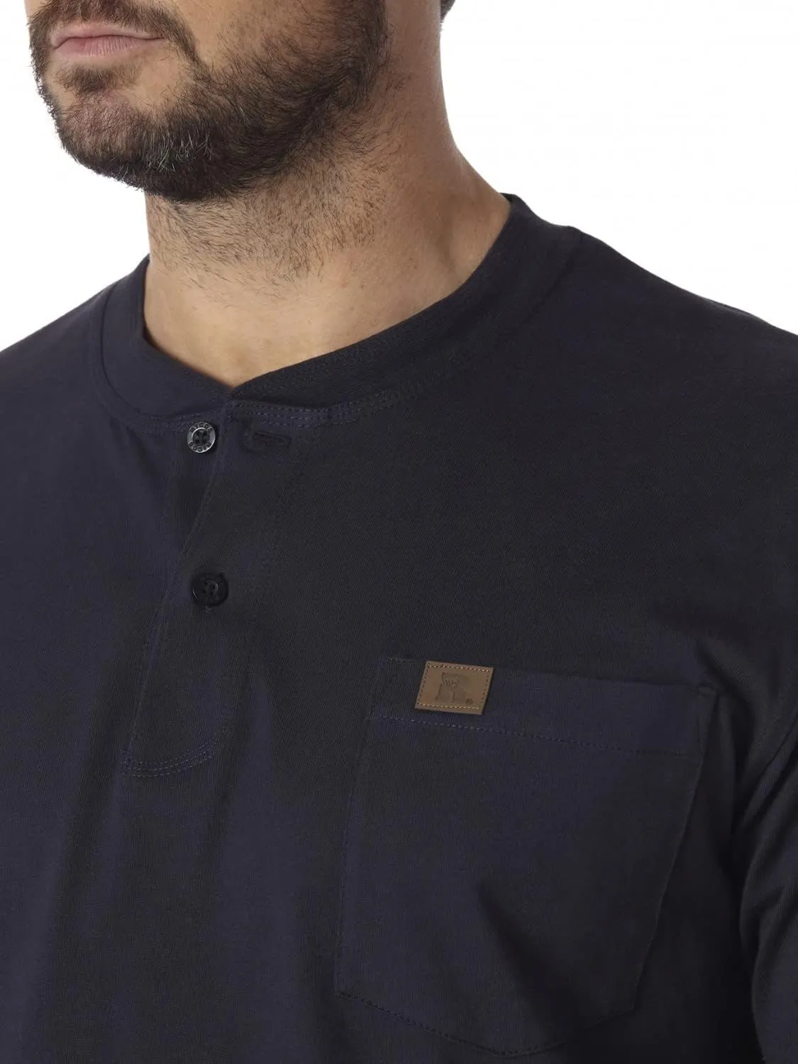Wrangler Men's Long Sleeve Henley