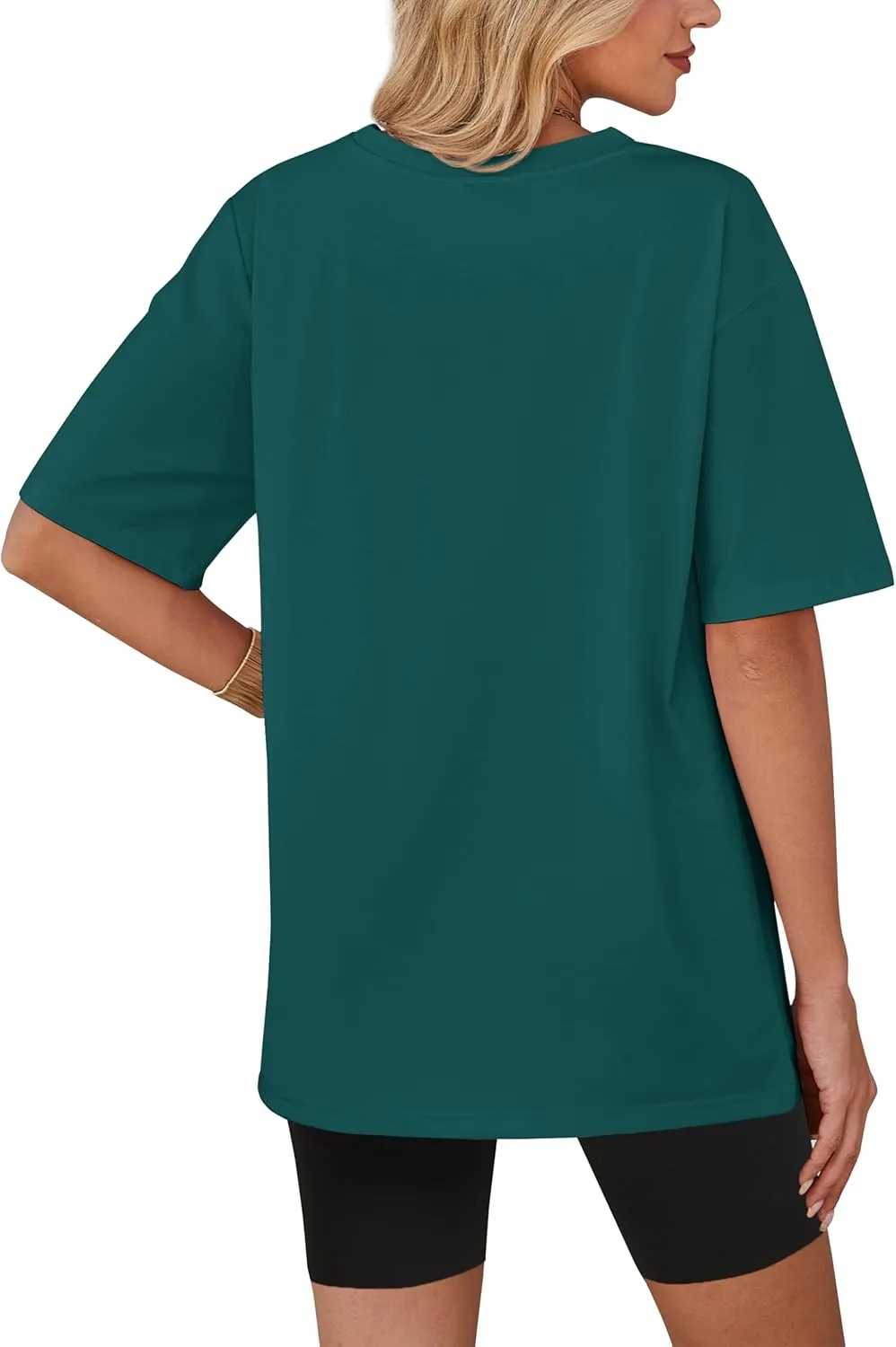 YUCOLEN Oversized T Shirts for Women Loose Fit Short Sleeve Crewneck Plus Size Tops UPF 50  Casual Workout Summer Tees
